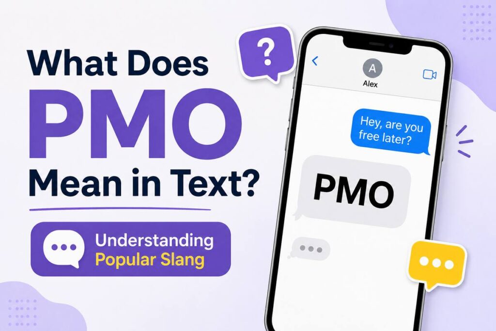 what does pmo mean in text