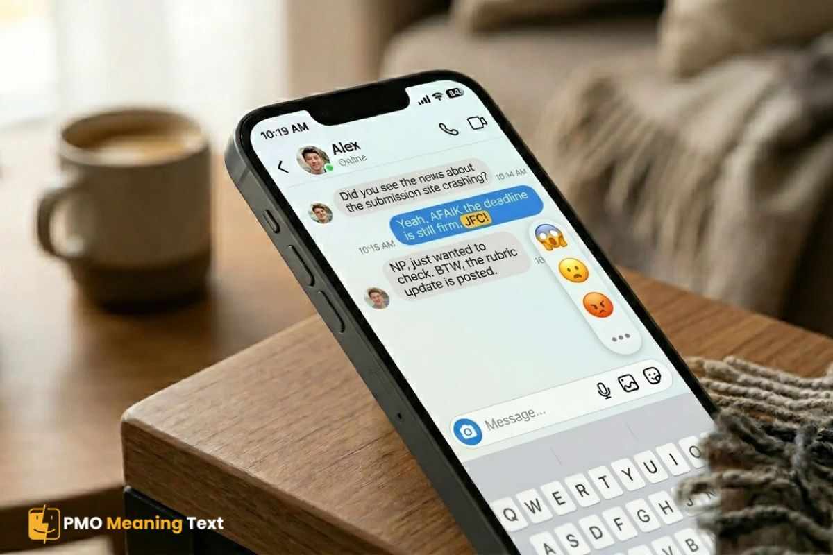 what does pmo mean in text